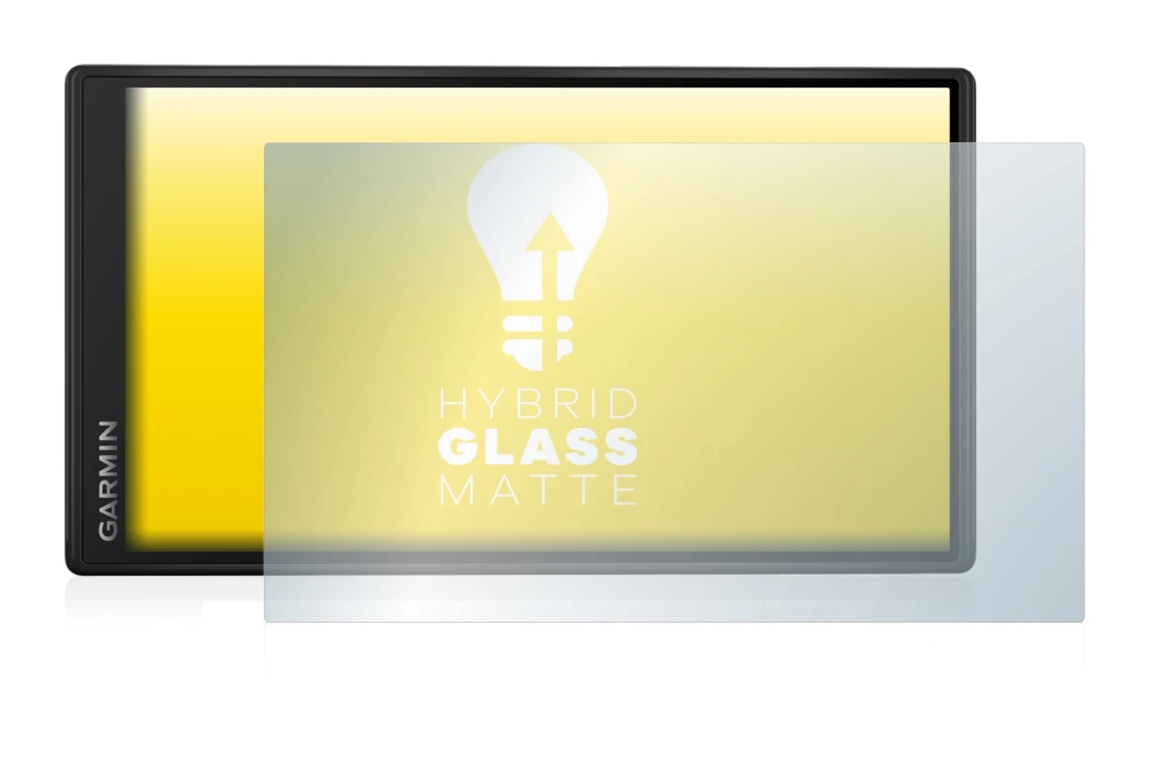 Abbildung des Geräts Garmin DriveSmart 55 mit einer Vielzahl des Displayschutzes.