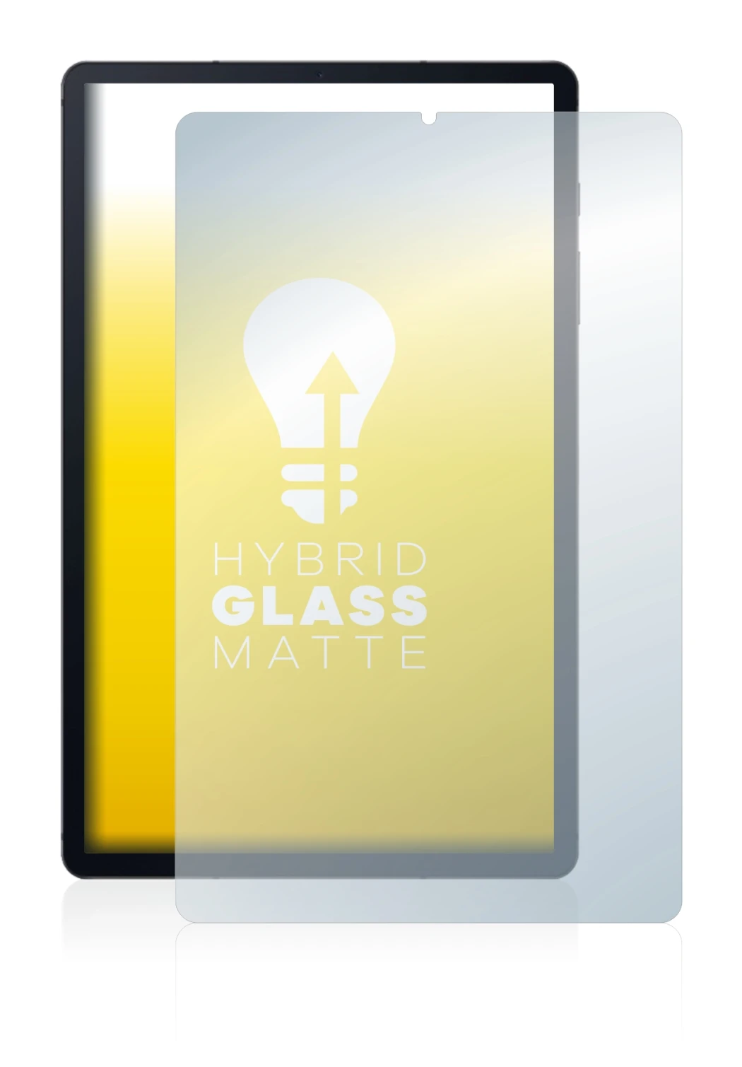 Abbildung des Geräts Samsung Galaxy Tab S6 Lite 2020 mit einer Vielzahl des Displayschutzes.