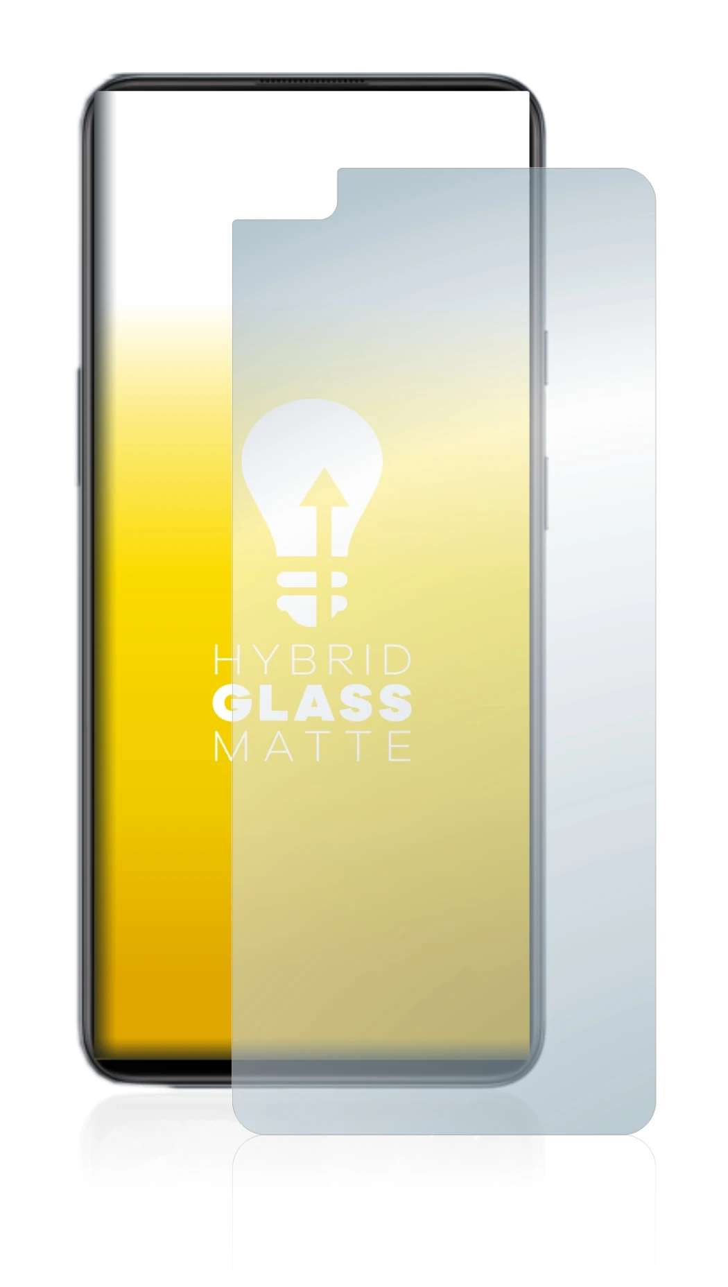 Abbildung des Geräts OnePlus Nord mit einer Vielzahl des Displayschutzes.