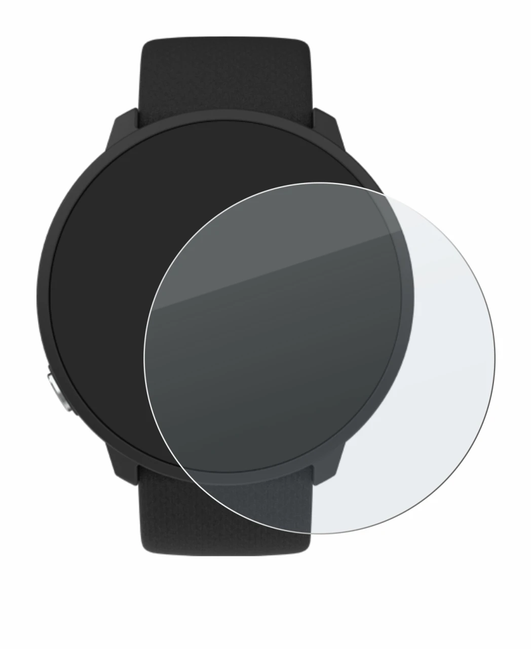 Abbildung des Geräts Polar Unite mit einer Vielzahl des Displayschutzes.