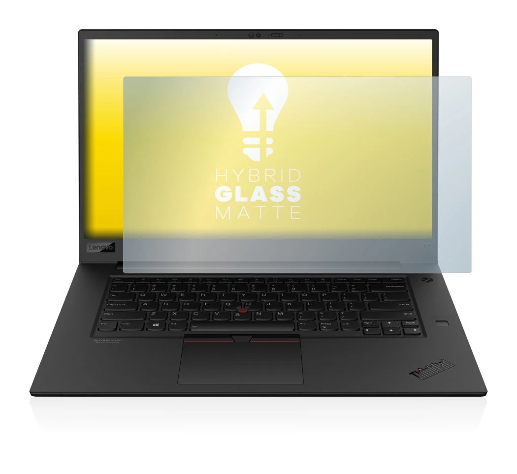 Abbildung des Geräts Lenovo ThinkPad P1 Gen 3 mit einer Vielzahl des Displayschutzes.