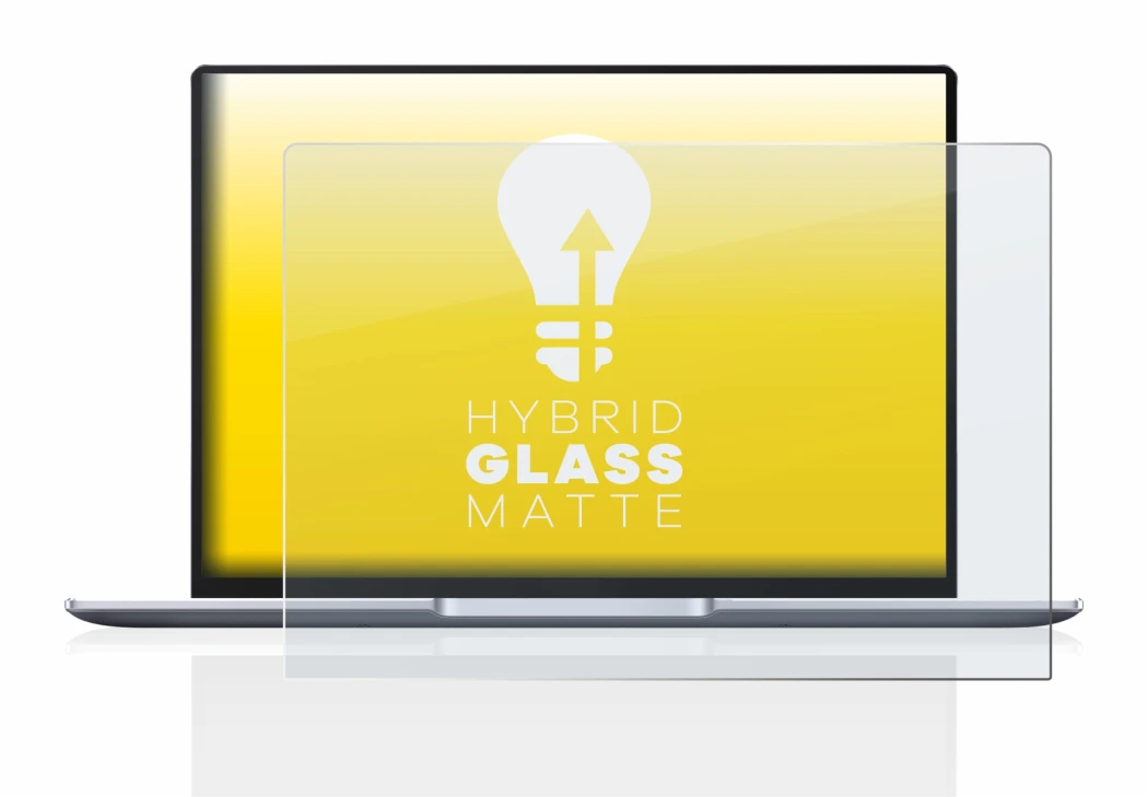 Abbildung des Geräts Huawei MateBook 14 2021 mit einer Vielzahl des Displayschutzes.