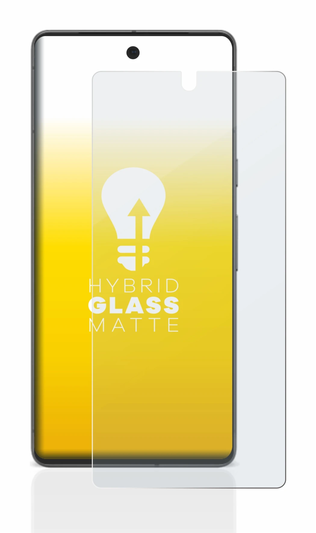 Abbildung des Geräts Google Pixel 7 mit einer Vielzahl des Displayschutzes.