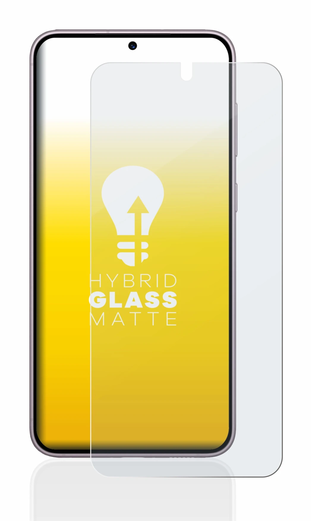 Abbildung des Geräts Samsung Galaxy S23 mit einer Vielzahl des Displayschutzes.