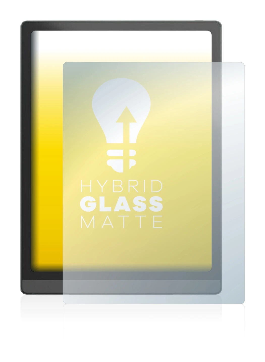 Abbildung des Geräts Boox Tab X mit einer Vielzahl des Displayschutzes.