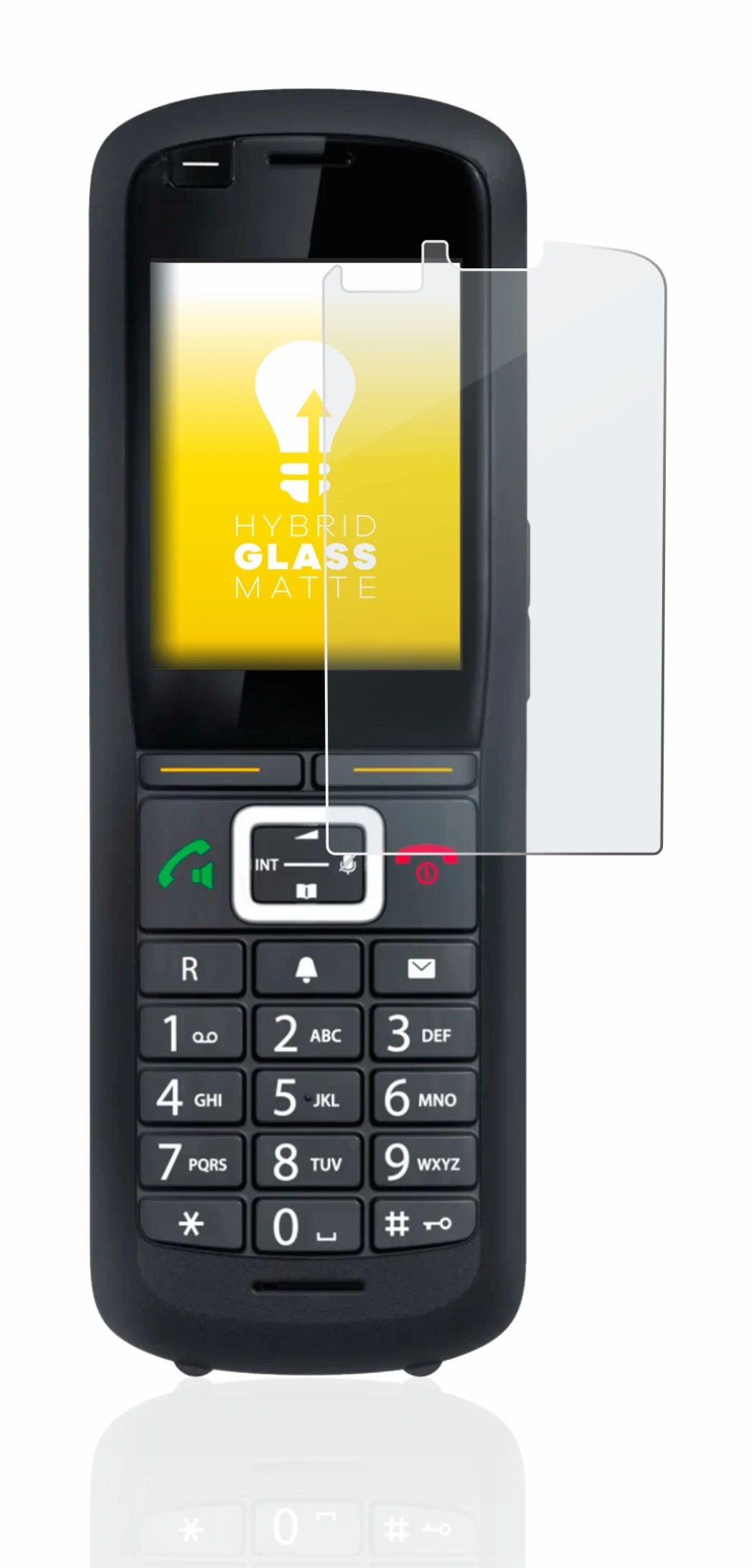 Abbildung des Geräts Gigaset R700H Pro mit einer Vielzahl des Displayschutzes.