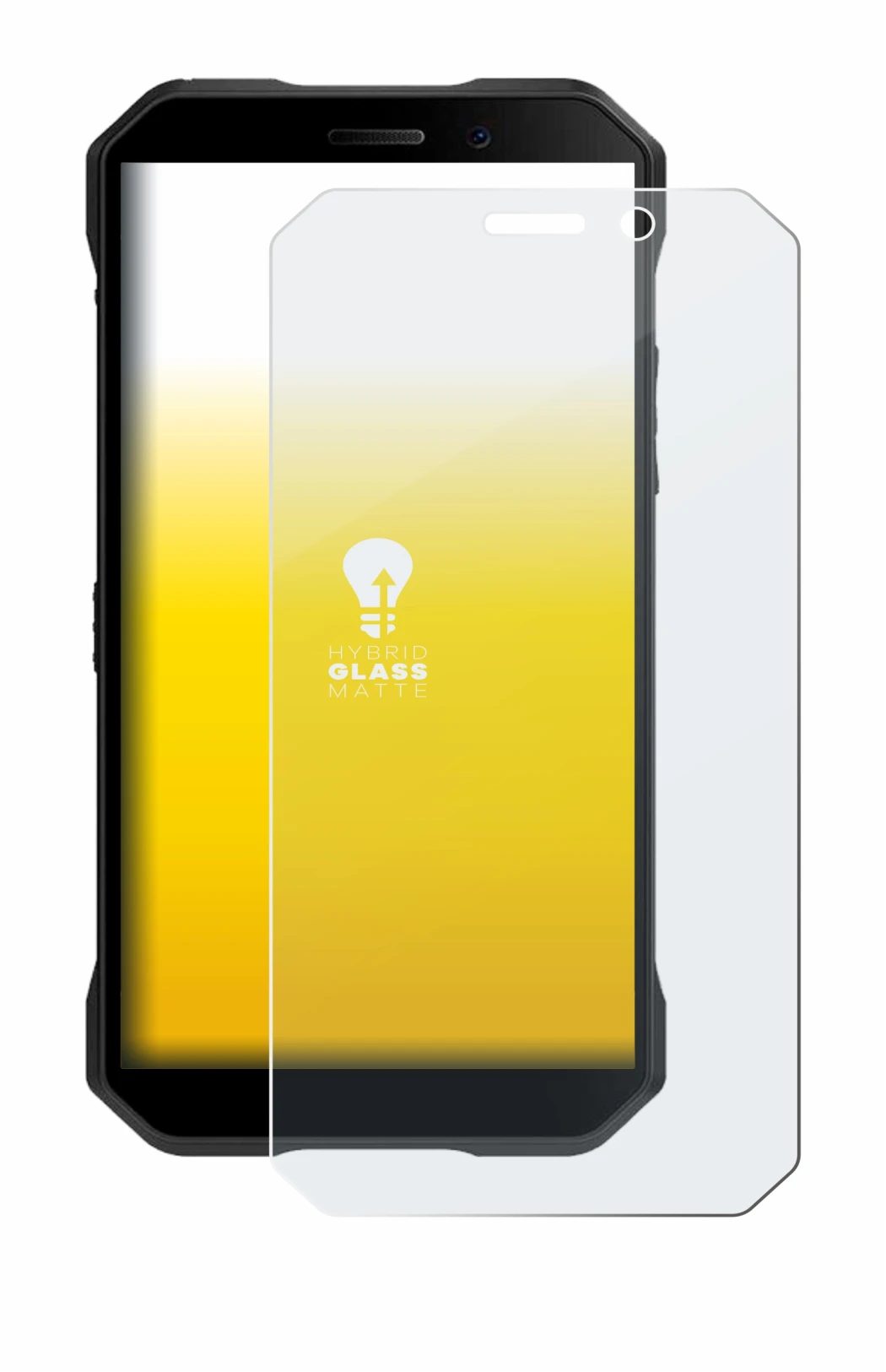 Abbildung des Geräts Doogee S61 Pro mit einer Vielzahl des Displayschutzes.