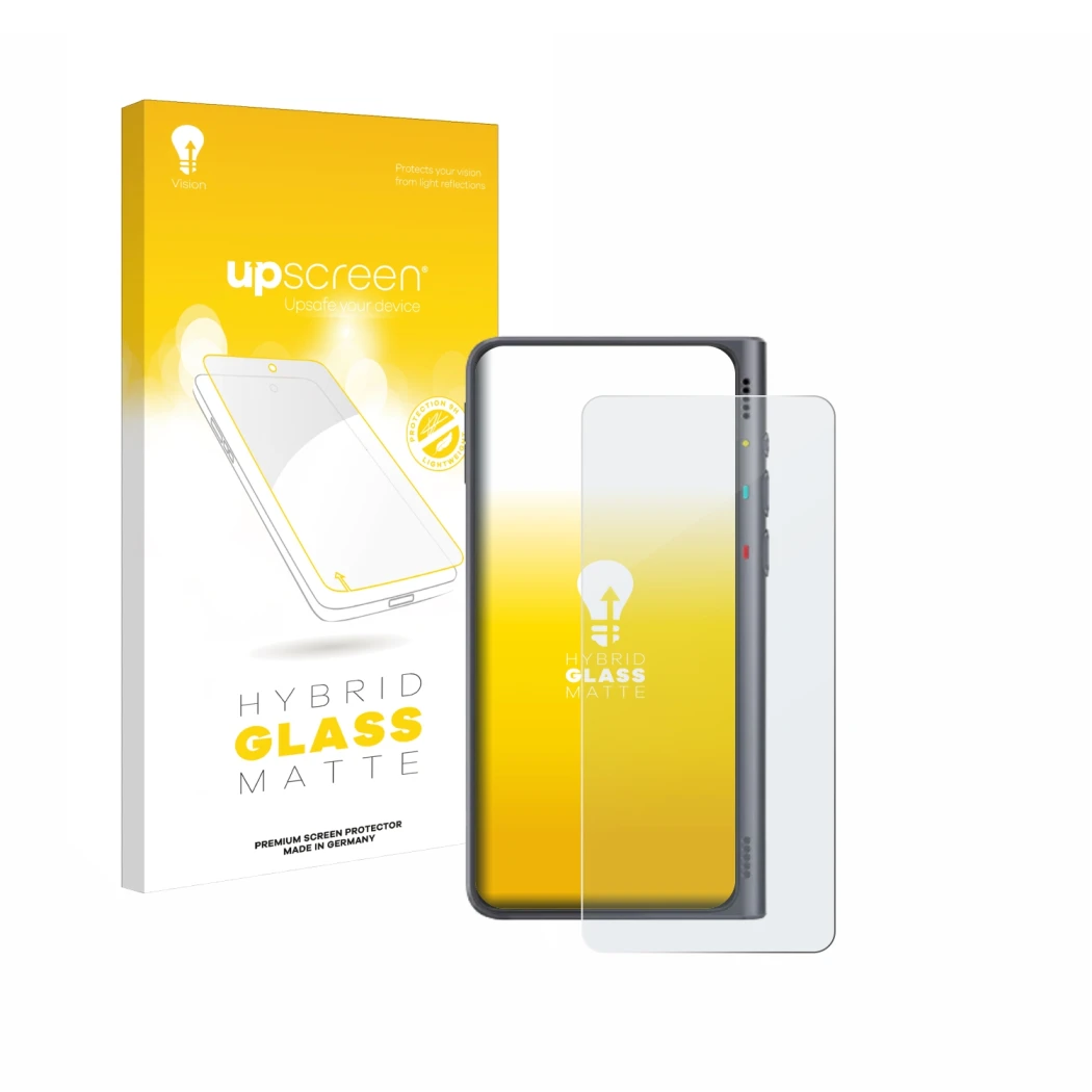 Vorderseite einer Produktverpackung mit dem Markenlogo upscreen. Daneben ist das Gerät Timekettle Fluentalk T1 mit dem zugehör