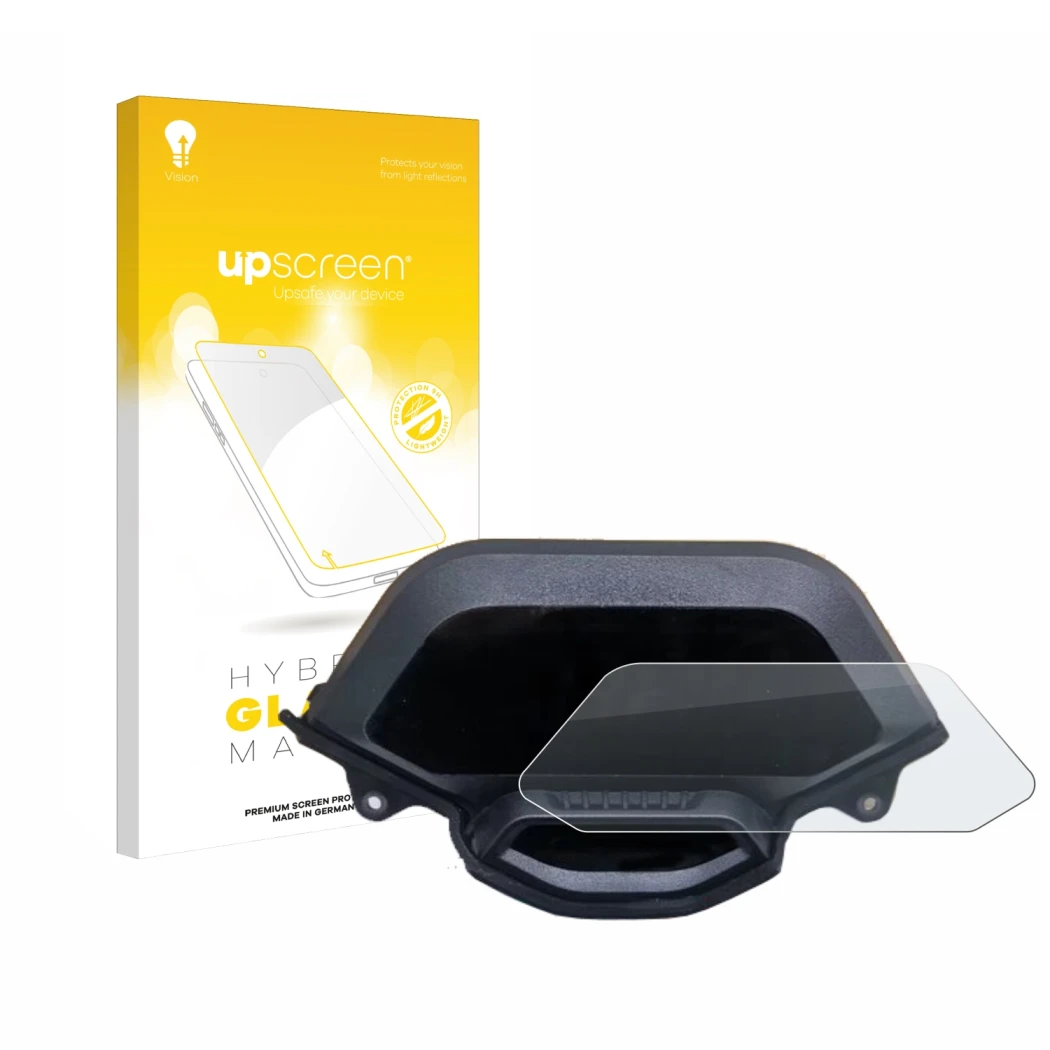 Vorderseite einer Produktverpackung mit dem Markenlogo upscreen. Daneben ist das Gerät Segway Ninebot GT1 mit dem zugehörigen 