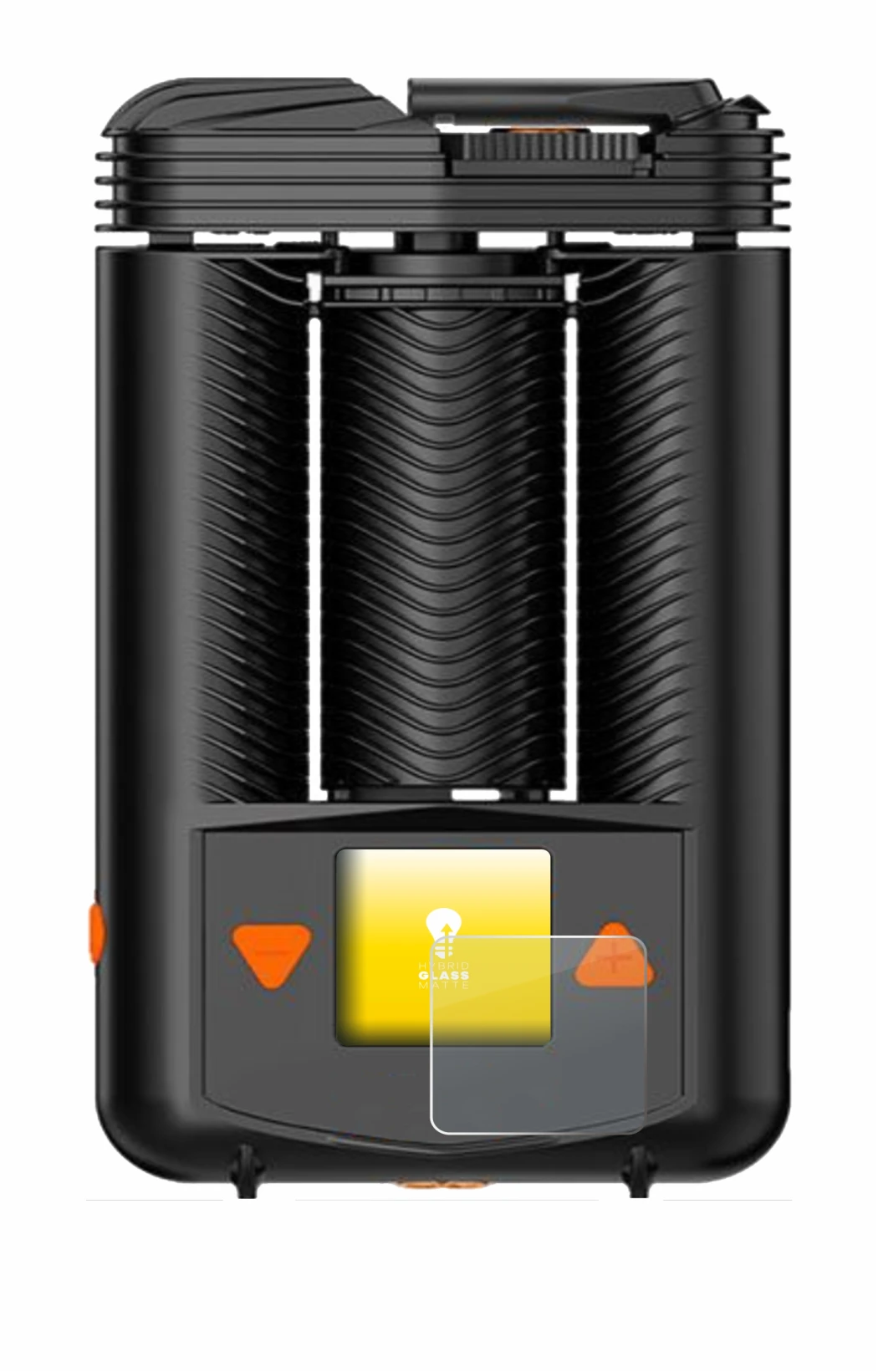 Abbildung des Geräts Storz & Bickel Mighty + mit einer Vielzahl des Displayschutzes.