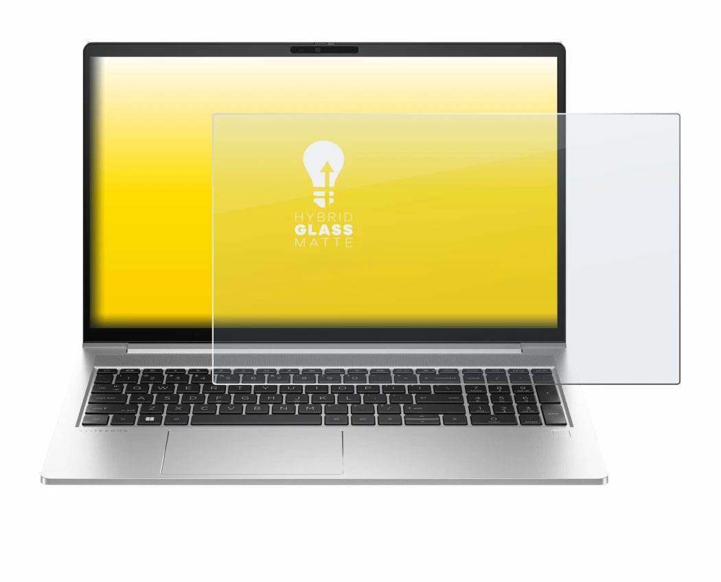 Abbildung des Geräts HP EliteBook 640 G10 mit einer Vielzahl des Displayschutzes.