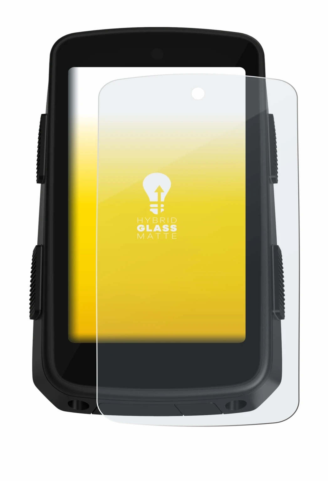 Abbildung des Geräts Hammerhead Karoo 3 mit einer Vielzahl des Displayschutzes.