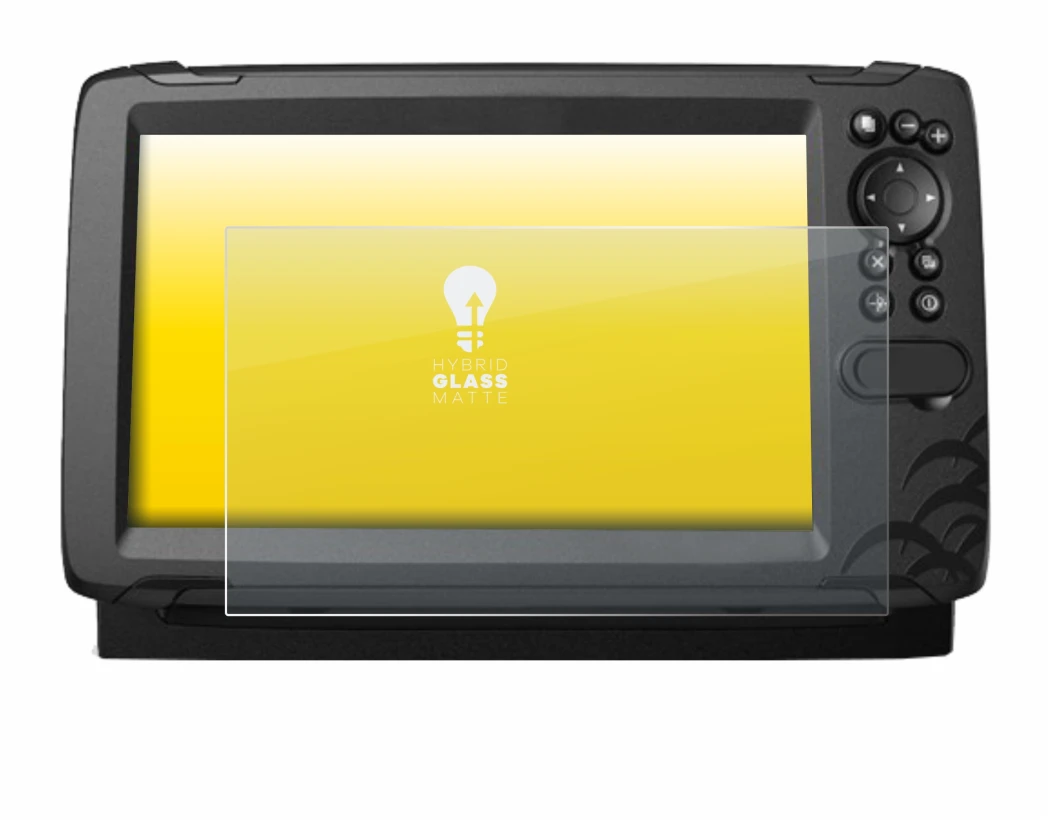 Abbildung des Geräts Lowrance HOOK Reveal 9 mit einer Vielzahl des Displayschutzes.