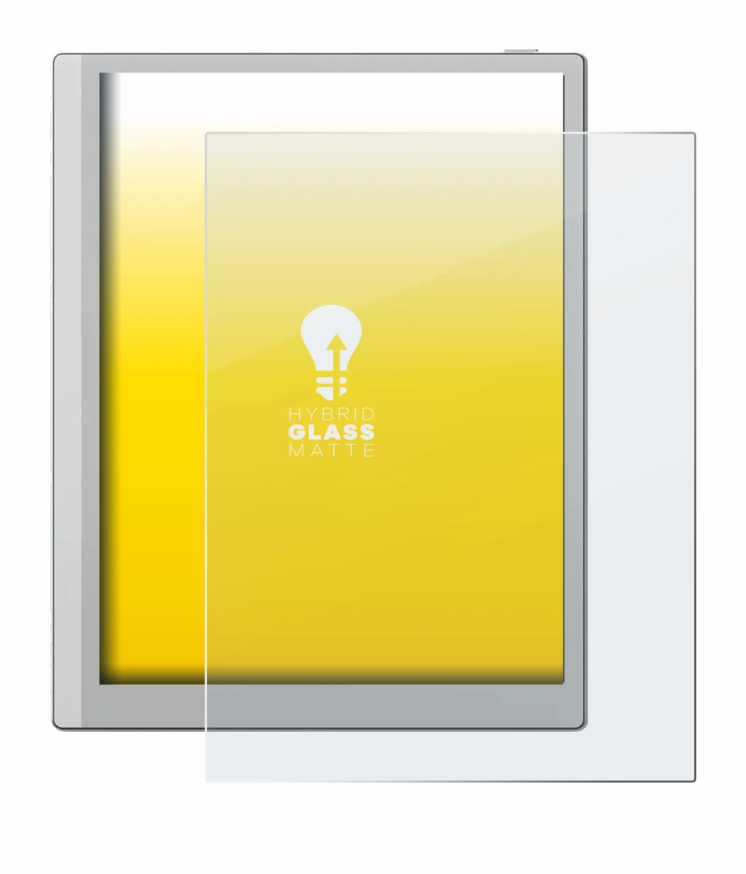 Abbildung des Geräts Boox Go 10.3 mit einer Vielzahl des Displayschutzes.