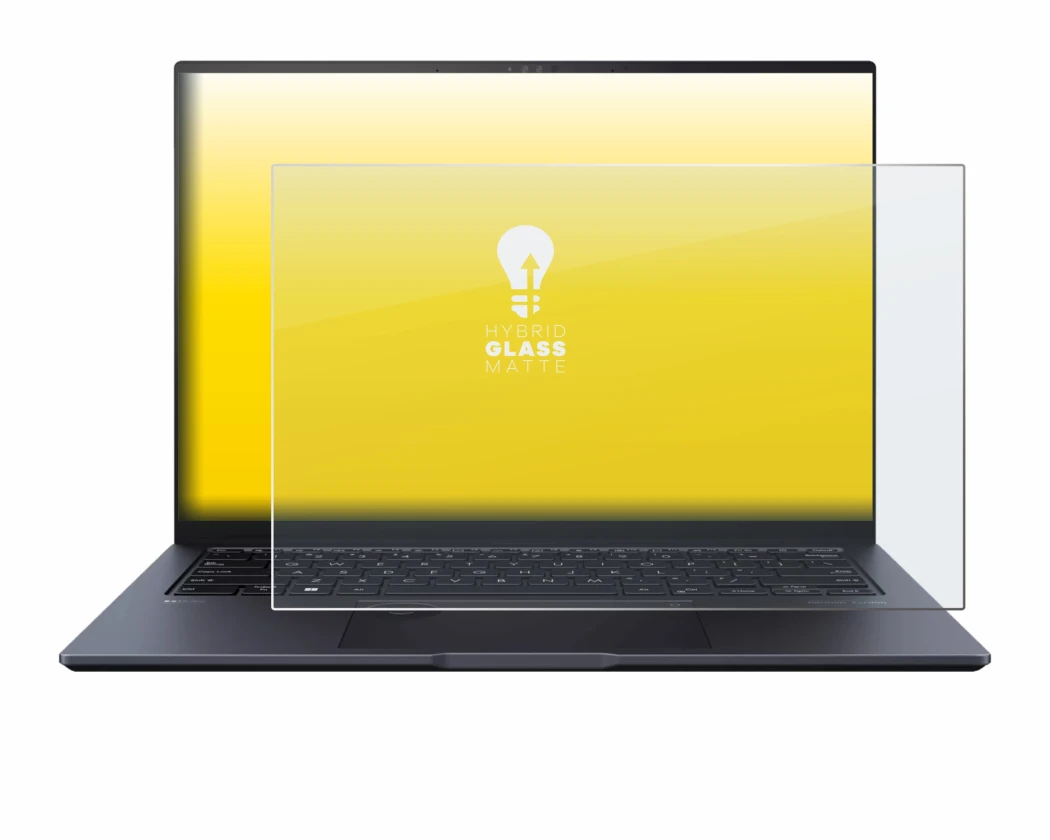 Abbildung des Geräts ASUS ZenBook Pro 14 UX6404V mit einer Vielzahl des Displayschutzes.