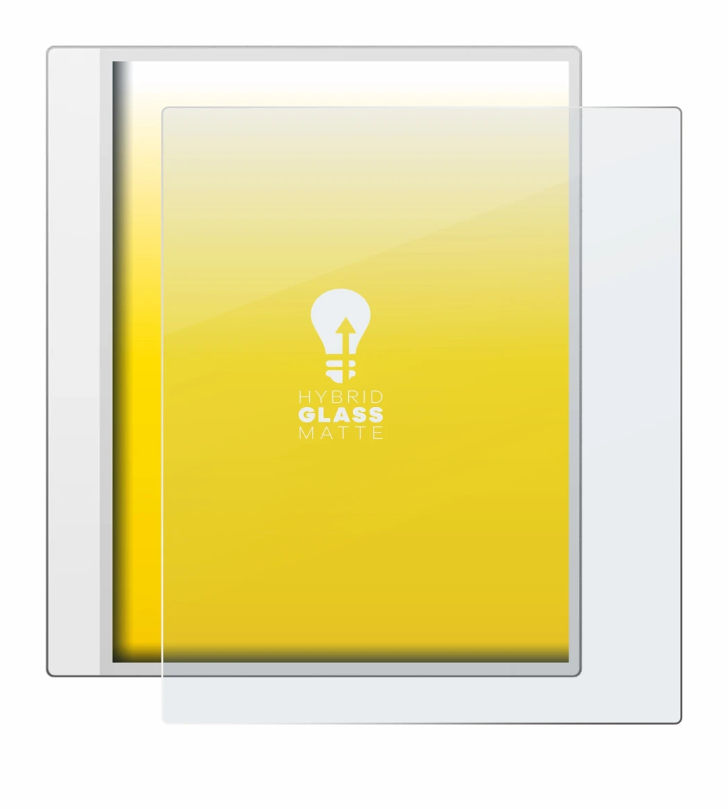 Abbildung des Geräts Boox Note Max mit einer Vielzahl des Displayschutzes.