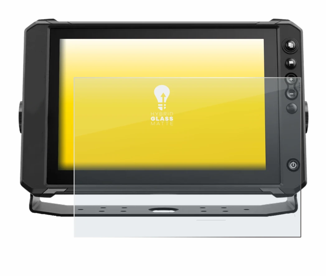 Abbildung des Geräts Lowrance Elite FS 10 mit einer Vielzahl des Displayschutzes.