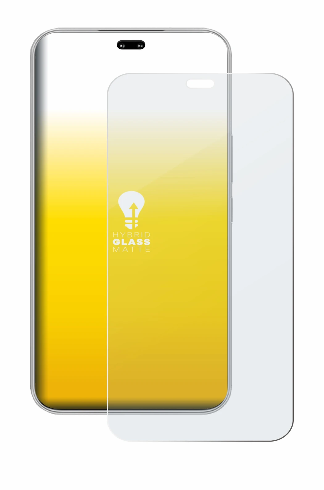 Abbildung des Geräts Honor 400 Pro mit einer Vielzahl des Displayschutzes.