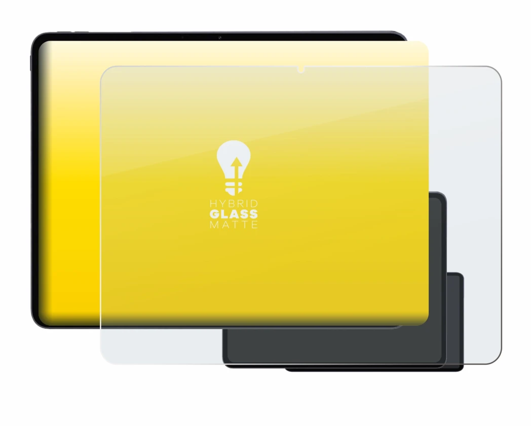 Abbildung des Geräts OnePlus Pad 3 mit einer Vielzahl des Displayschutzes.