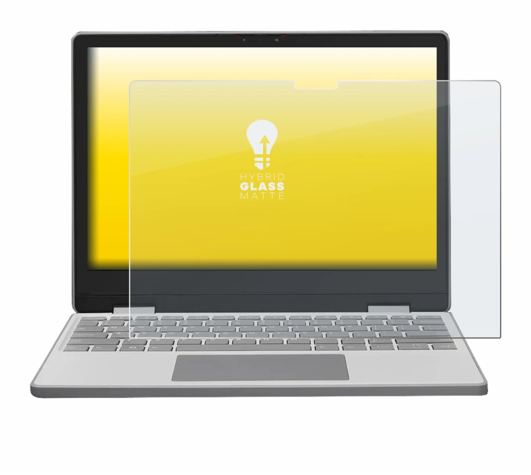 Abbildung des Geräts Framework Laptop 12 mit einer Vielzahl des Displayschutzes.