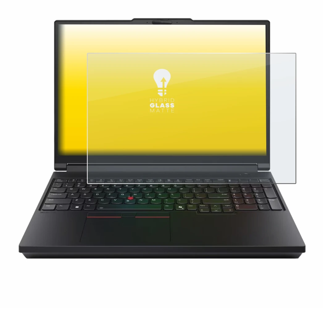 Abbildung des Geräts Lenovo ThinkPad P16 Gen 3 mit einer Vielzahl des Displayschutzes.