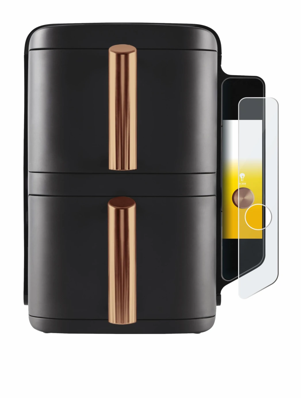 Abbildung des Geräts Ninja Double Stack XL sl400eu mit einer Vielzahl des Displayschutzes.