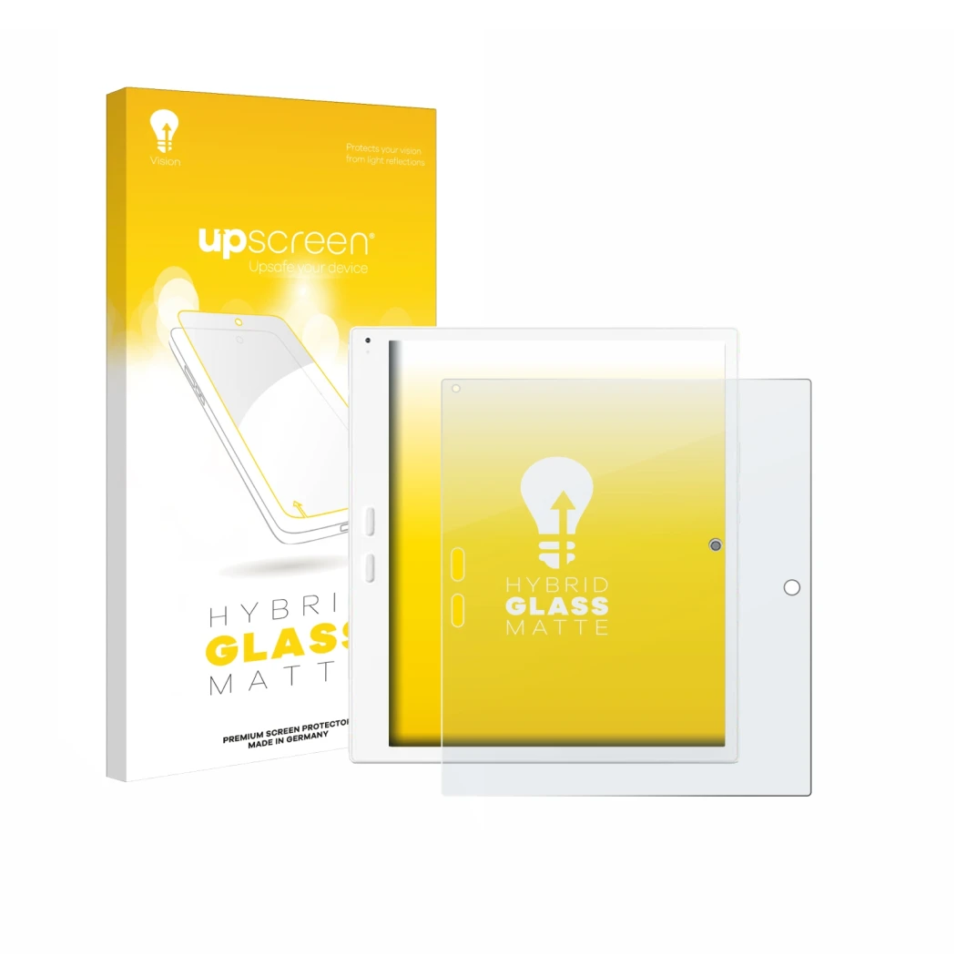 Vorderseite einer Produktverpackung mit dem Markenlogo upscreen. Daneben ist das Gerät Bigme B10 10.3