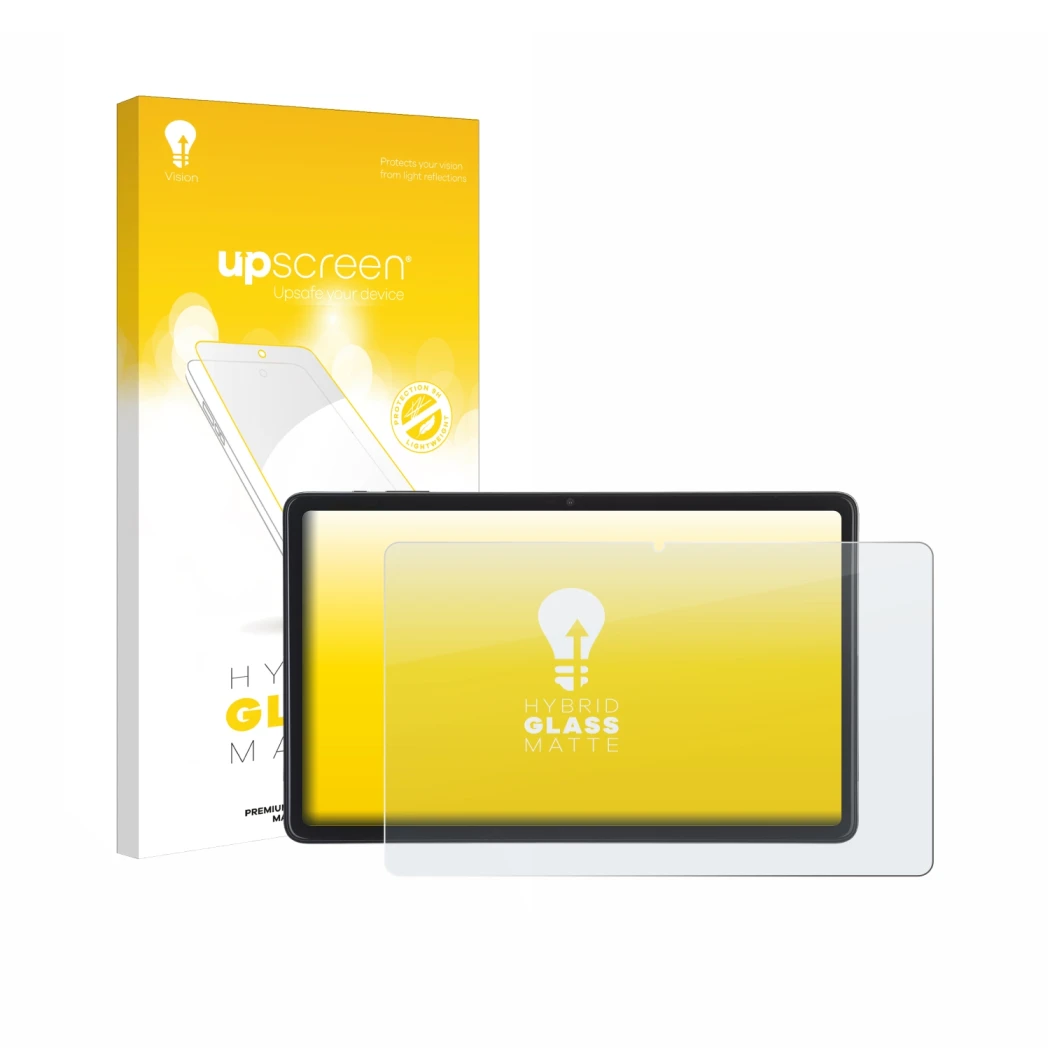 Vorderseite einer Produktverpackung mit dem Markenlogo upscreen. Daneben ist das Gerät Acepad A171 10.4