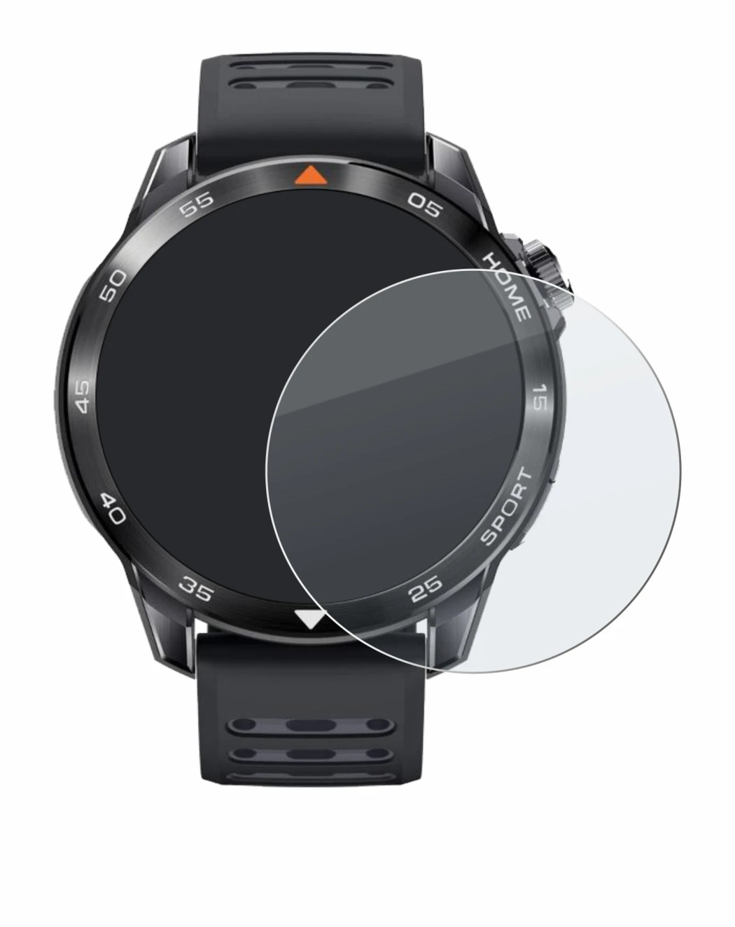 Abbildung des Geräts Xiaomi Mibro GS Pro 2 mit einer Vielzahl des Displayschutzes.