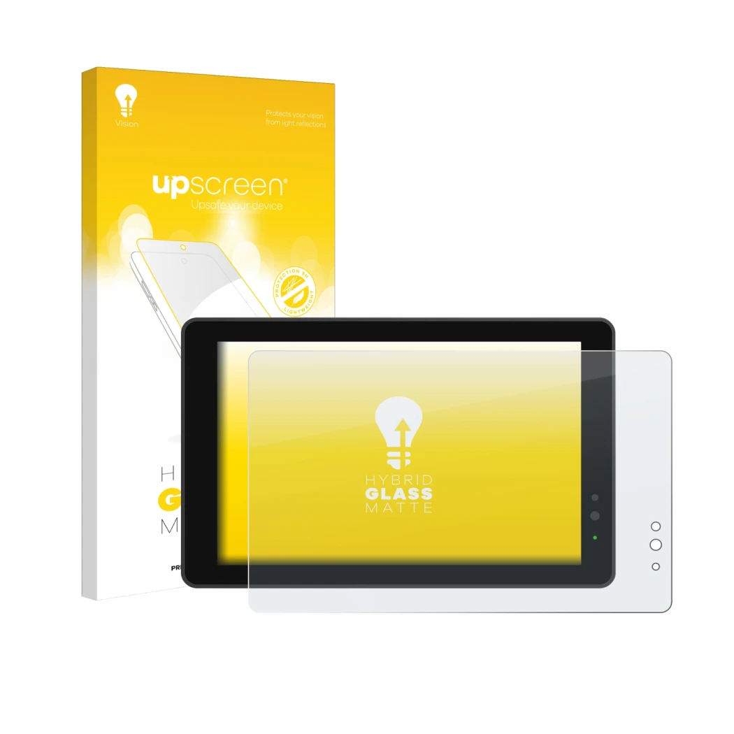 Vorderseite einer Produktverpackung mit dem Markenlogo upscreen. Daneben ist das Gerät Lilliput 719/T 7