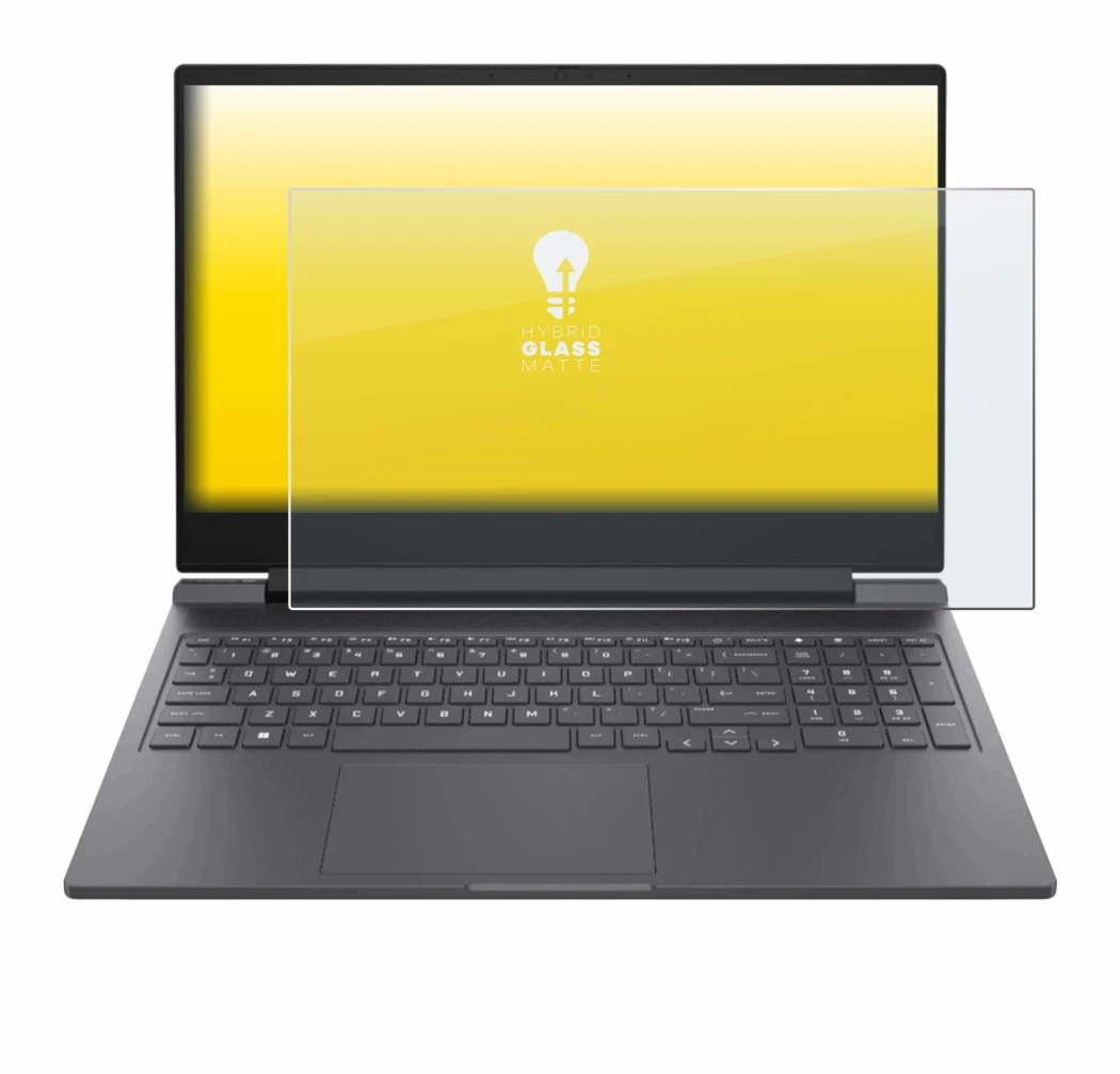 Abbildung des Geräts HP Victus 16-r0024nf mit einer Vielzahl des Displayschutzes.