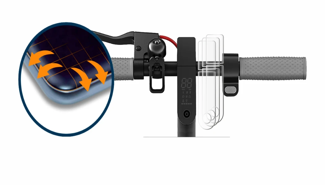 Abbildung des Geräts Xiaomi Mi Pro 2 mit einer Vielzahl des Displayschutzes.