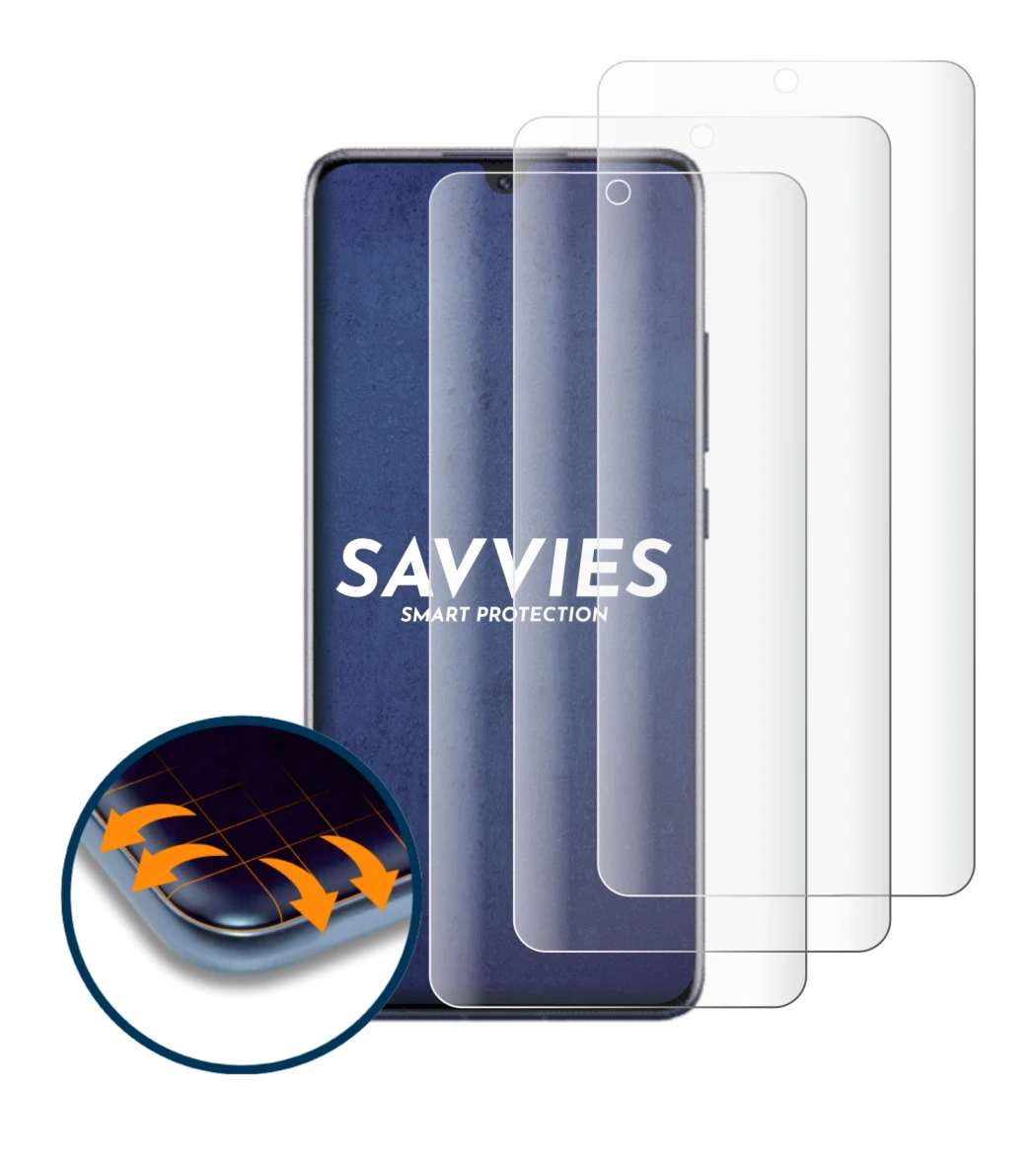 Abbildung des Geräts Honor Magic 6 Lite mit einer Vielzahl des Displayschutzes.