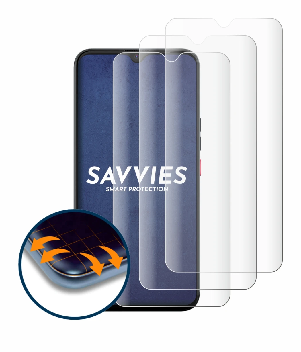 Abbildung des Geräts Gigaset GS5 PRO SE mit einer Vielzahl des Displayschutzes.