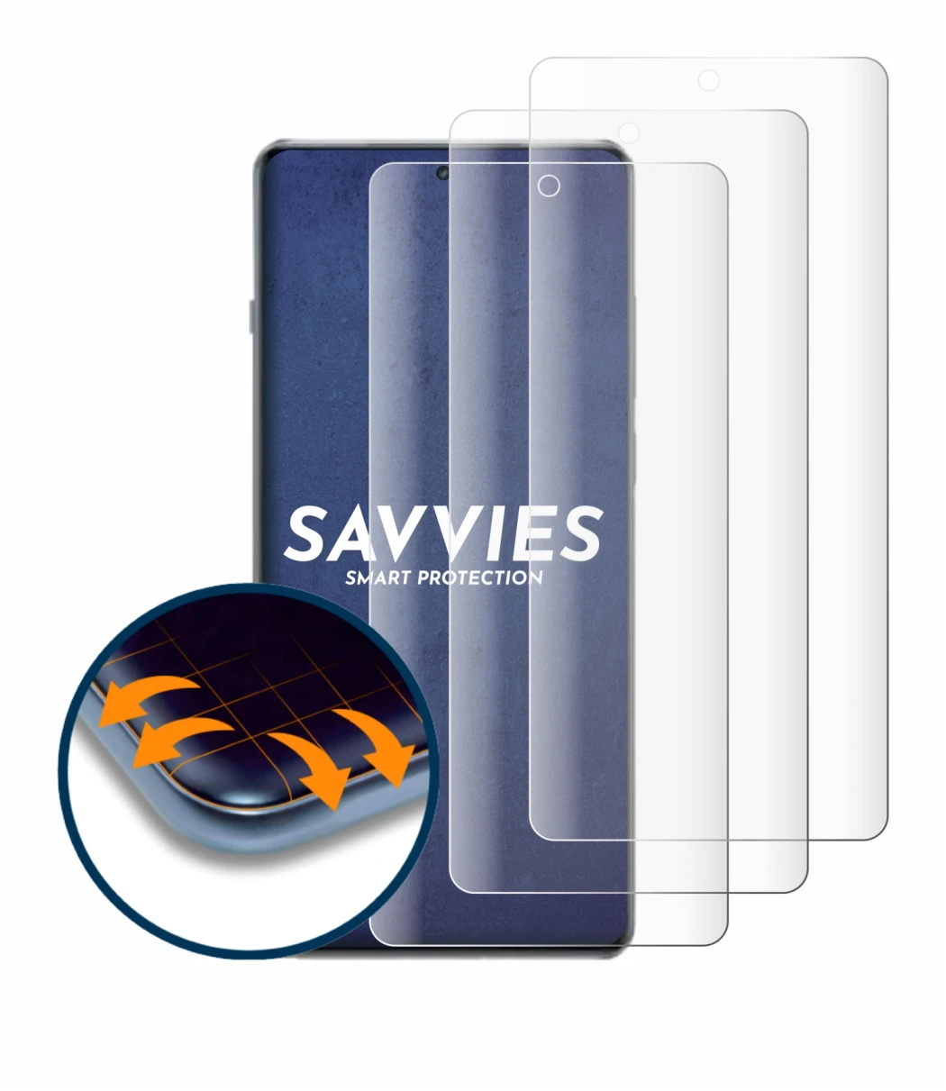 Abbildung des Geräts OnePlus 13R mit einer Vielzahl des Displayschutzes.