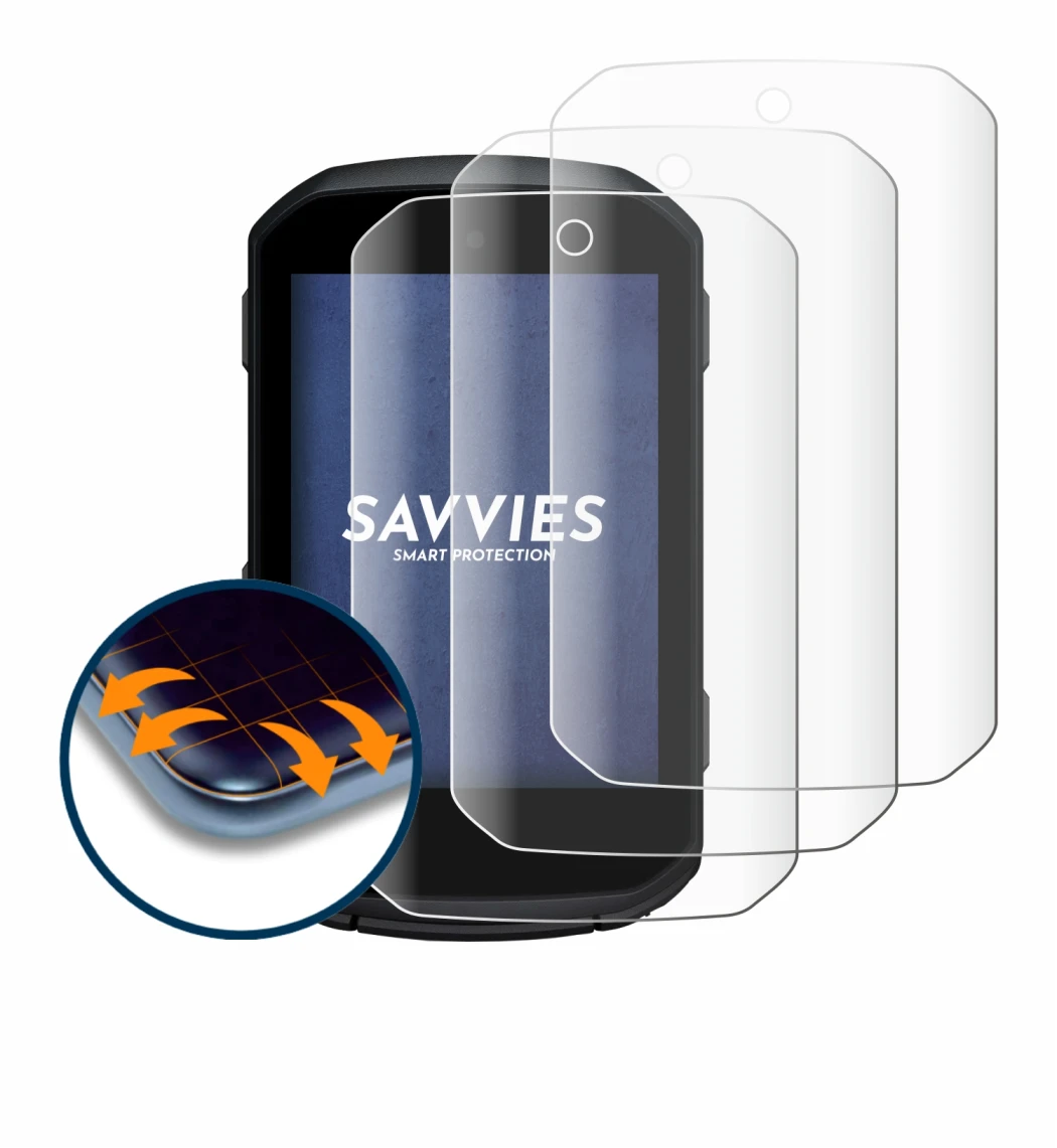 Abbildung des Geräts Garmin Edge 850 mit einer Vielzahl des Displayschutzes.