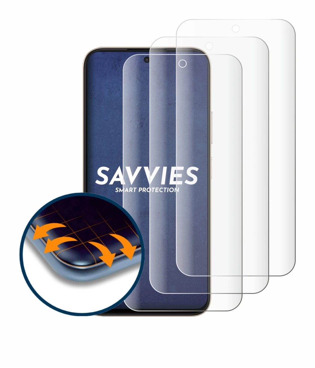 Abbildung des Geräts Oppo A6t Pro mit einer Vielzahl des Displayschutzes.