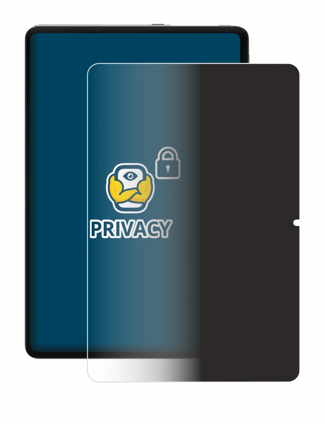 Abbildung des Geräts Xiaomi Redmi Pad Pro mit einer Vielzahl des Displayschutzes.