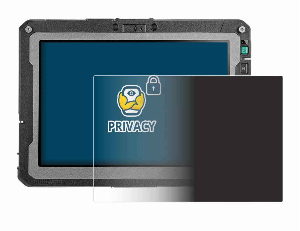 Abbildung des Geräts Getac ZX10 G2 mit einer Vielzahl des Displayschutzes.