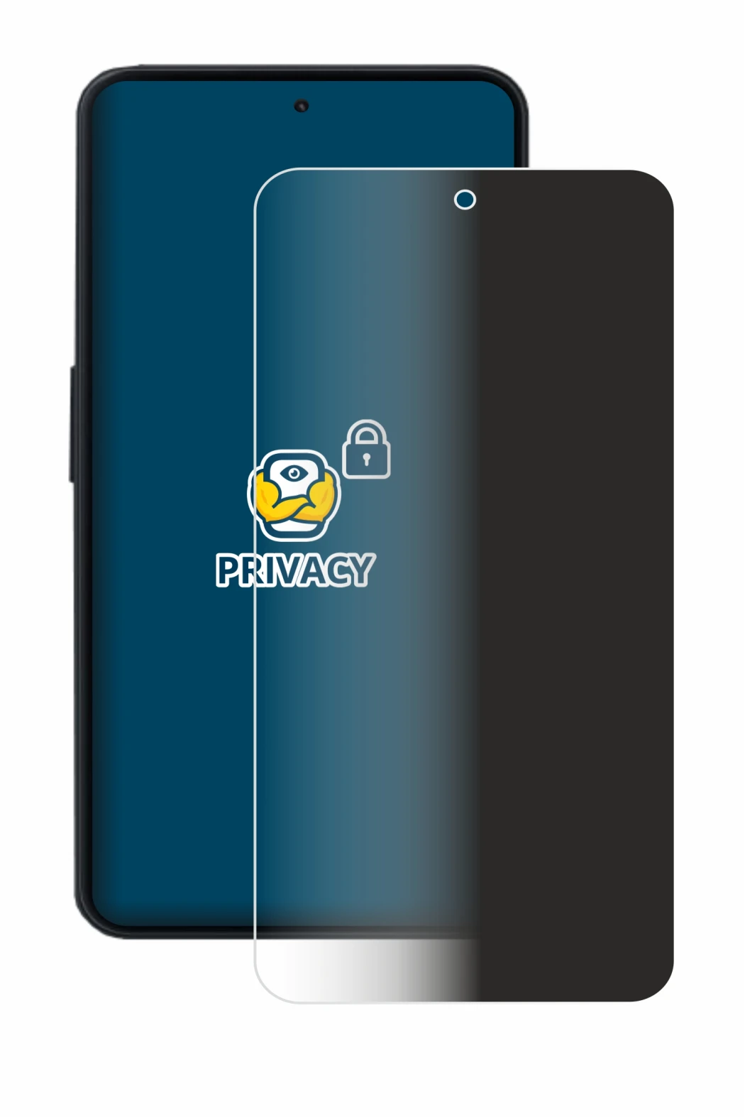 Abbildung des Geräts Nothing Phone (3a) Lite mit einer Vielzahl des Displayschutzes.