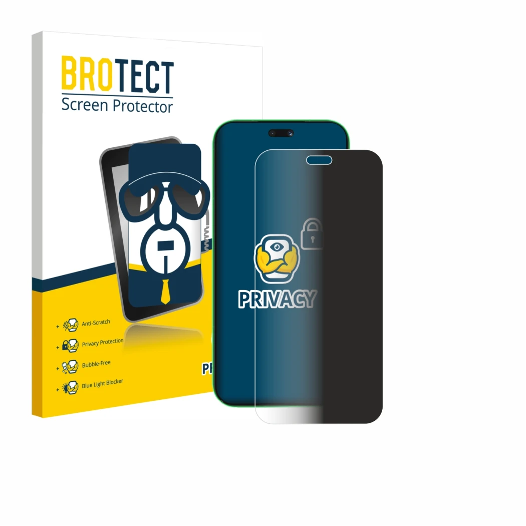 Vorderseite einer Produktverpackung mit dem Markenlogo BROTECT. Daneben ist das Gerät Huawei Nova 15 Ultra mit dem zugehörigen