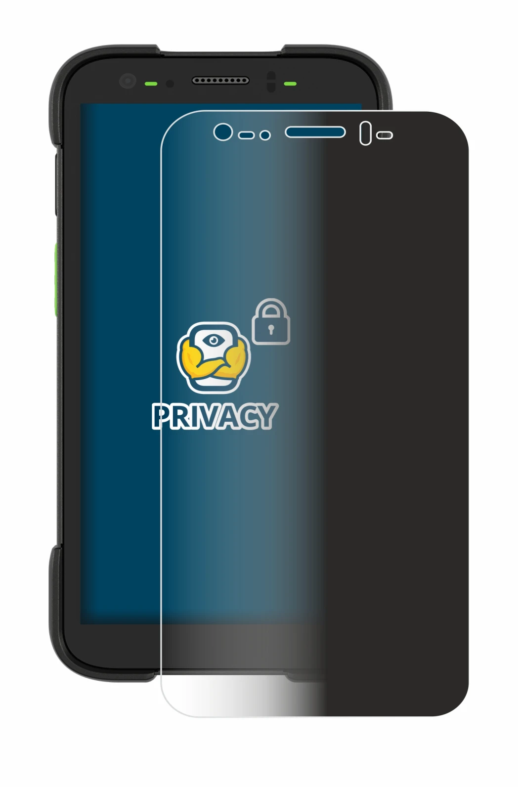 Abbildung des Geräts Zebra TC701 mit einer Vielzahl des Displayschutzes.