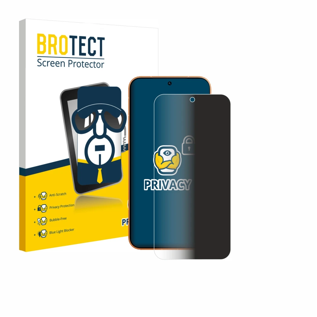 Vorderseite einer Produktverpackung mit dem Markenlogo BROTECT. Daneben ist das Gerät Honor Magic 8 Pro Lite mit dem zugehörig