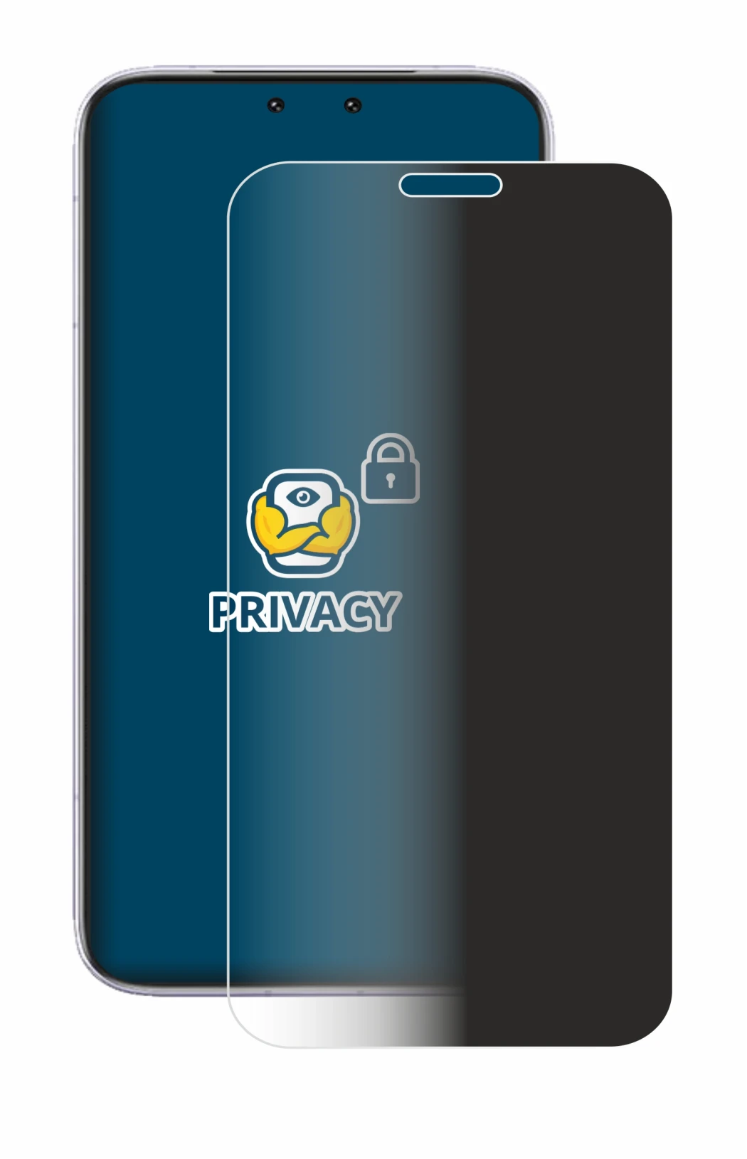 Abbildung des Geräts Honor Magic 8 RSR Porsche Design mit einer Vielzahl des Displayschutzes.