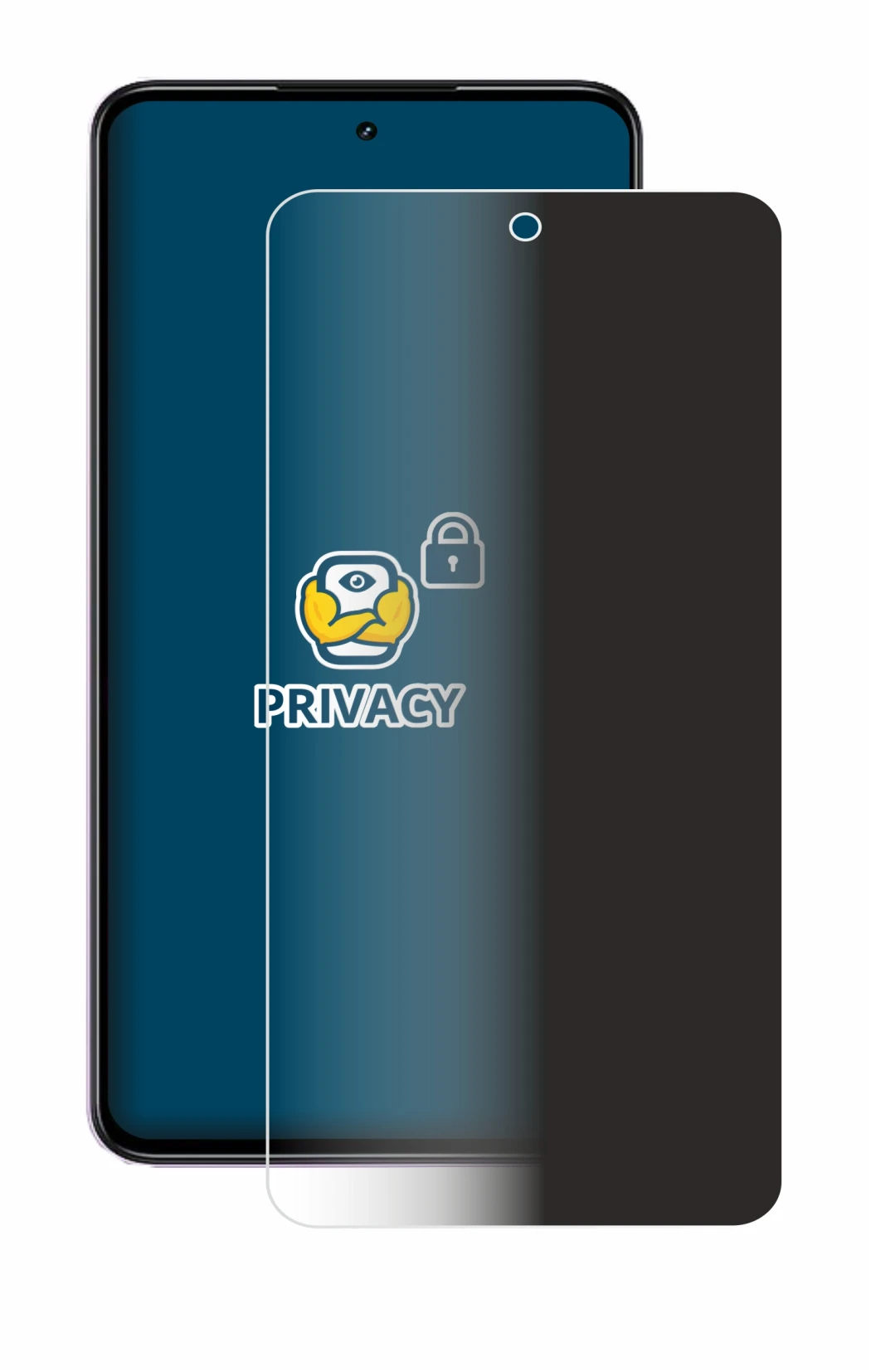 Abbildung des Geräts realme P4x 5G mit einer Vielzahl des Displayschutzes.