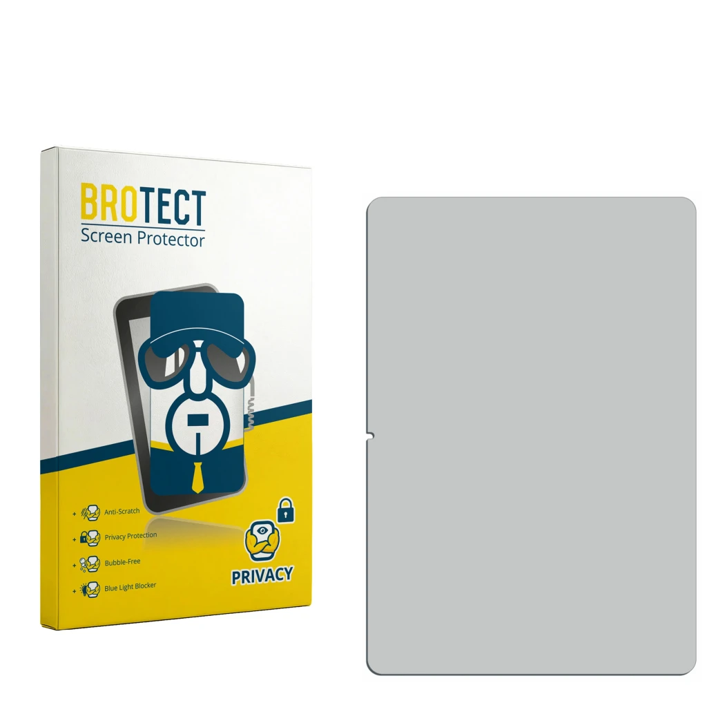 Vorderseite einer Produktverpackung mit dem Markenlogo BROTECT. Daneben ist der zugehörige Displayschutz.