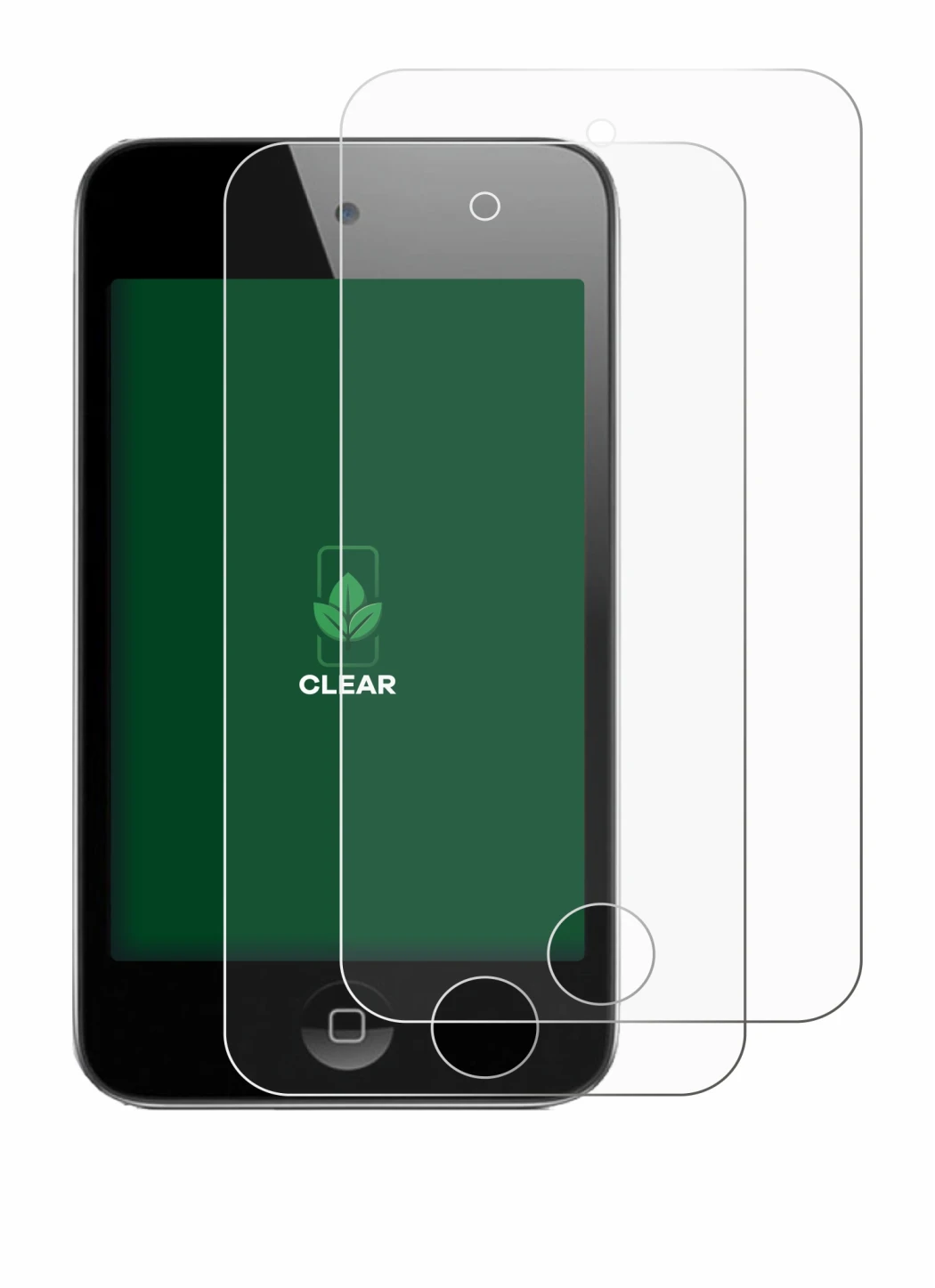Abbildung des Geräts Apple iPod Touch (4. Gen.) mit einer Vielzahl des Displayschutzes.