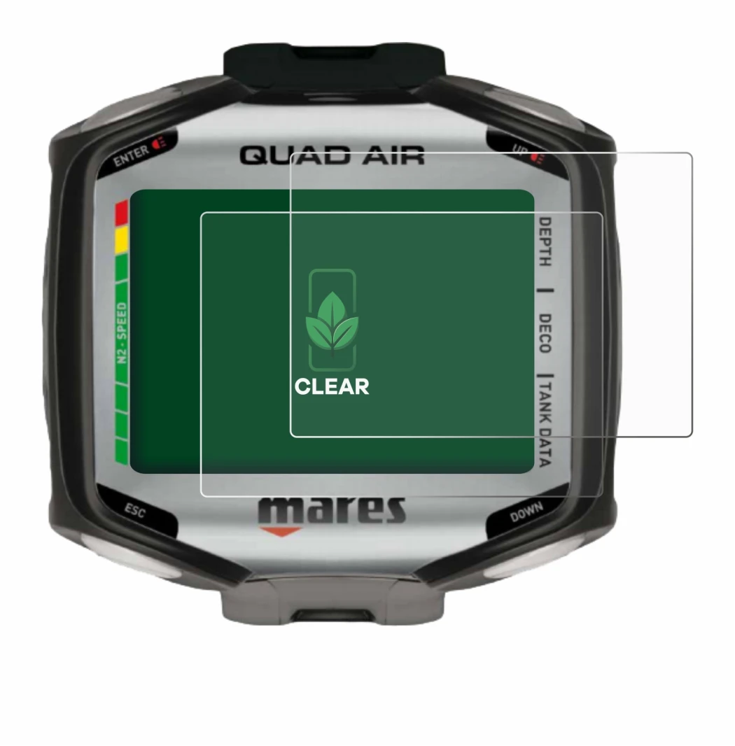 Abbildung des Geräts Mares Quad Air mit einer Vielzahl des Displayschutzes.