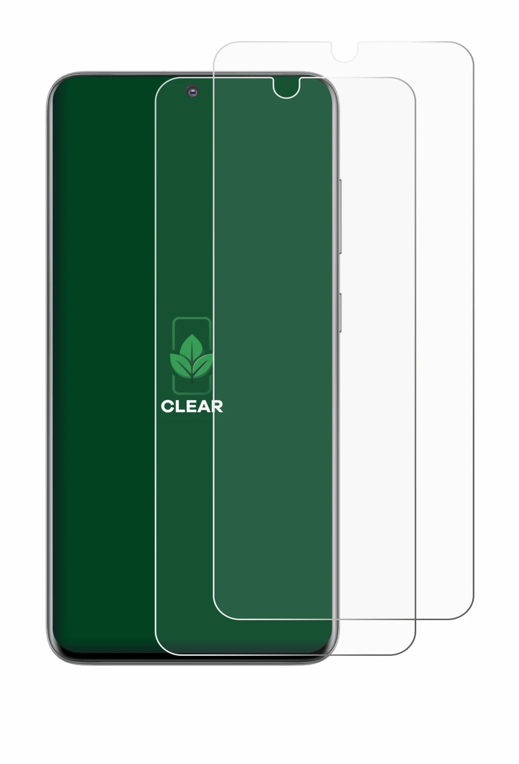 Abbildung des Geräts Samsung Galaxy S20 mit einer Vielzahl des Displayschutzes.