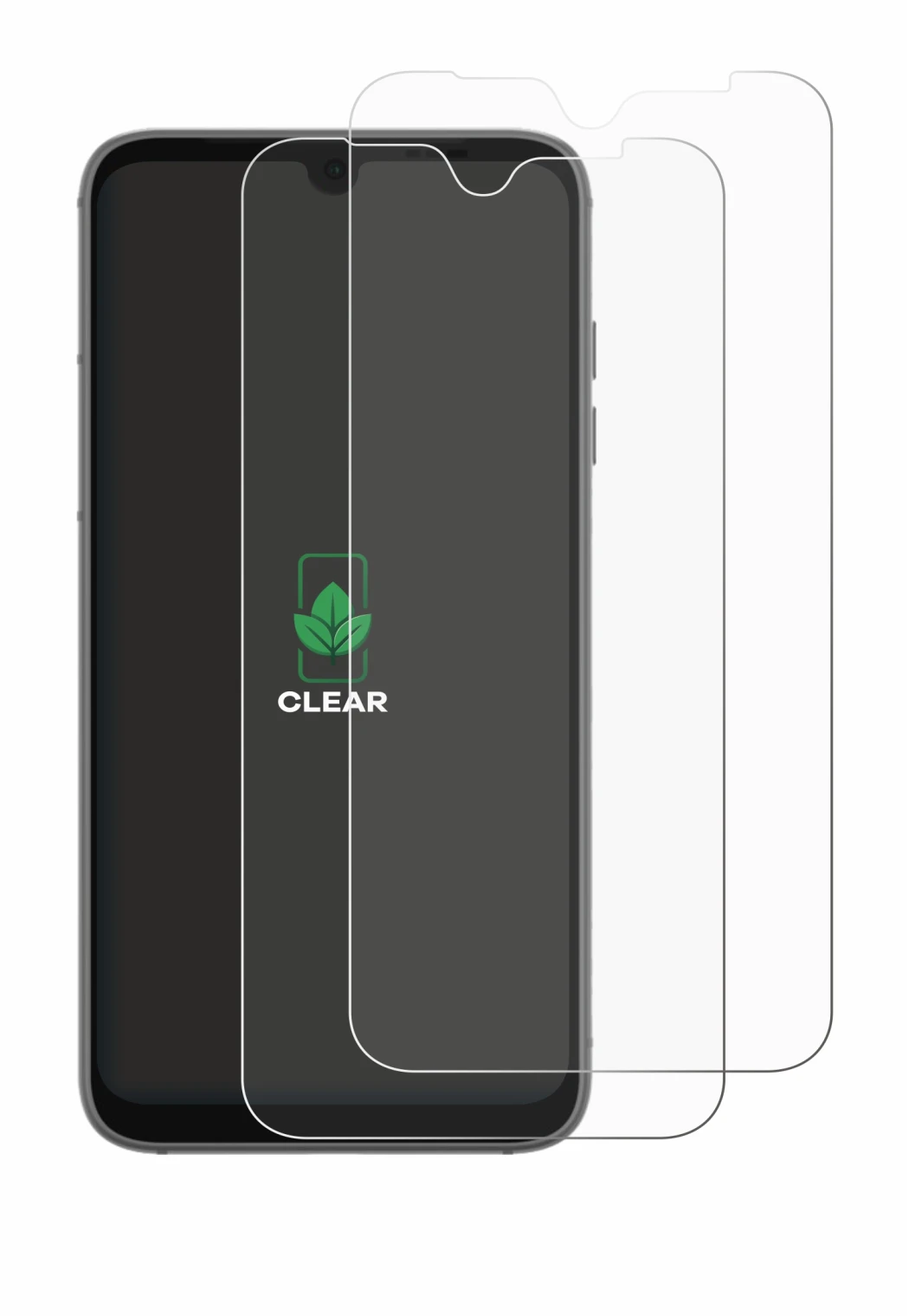 Abbildung des Geräts Fairphone 4 mit einer Vielzahl des Displayschutzes.